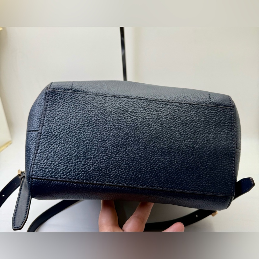 Michael Kors‎ Pebbled Leather Backpack – Navy Blue - Picture 6 of 8
